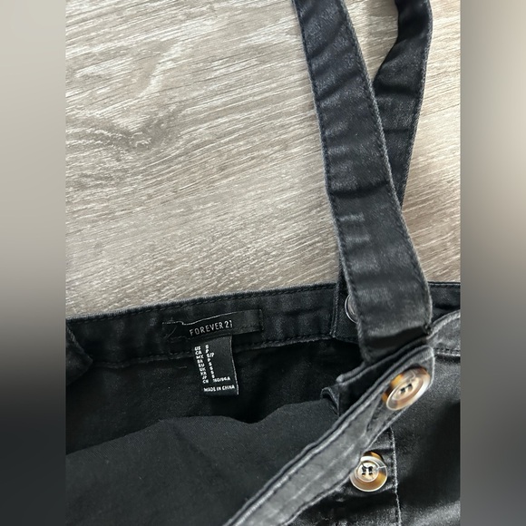 Black Denim Mini Dress - Picture 3 of 4